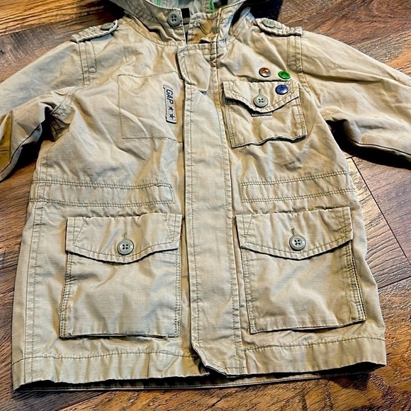 GAP Army green toddler jacket size 3T - Picture 6 of 8